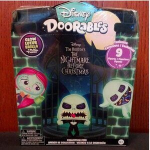 NEW SEALED Disney Doorables NIGHTMARE BEFORE CHRISTMAS 9 Figures Glow in Dark